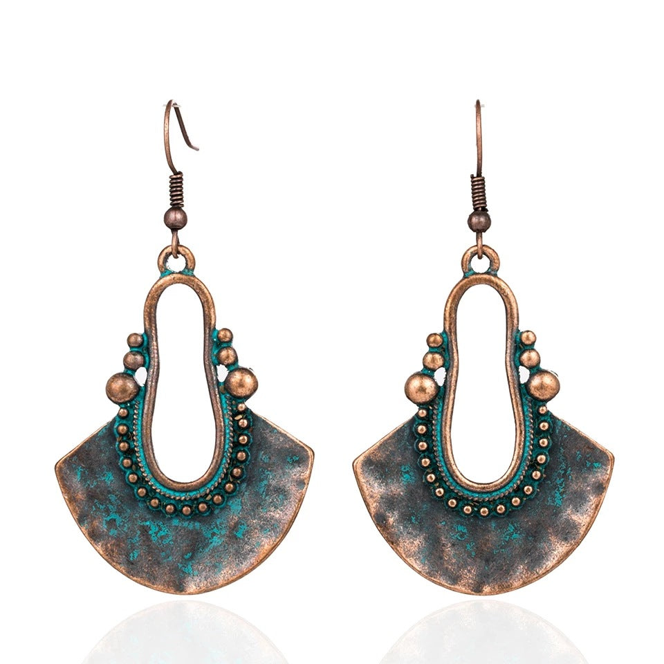 Vintage Boho Tribal Drop Earrings
