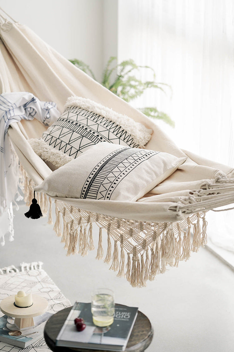 Boho Fringe Macrame Hammock