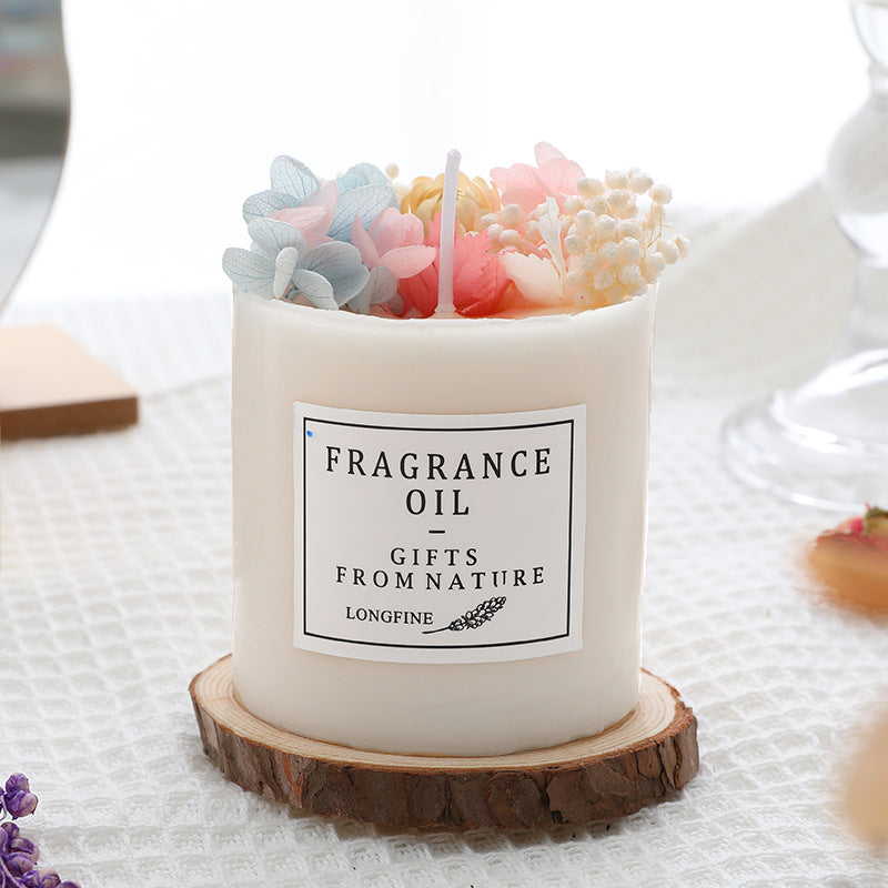 Boho Floral Aromatherapy Soy Candle