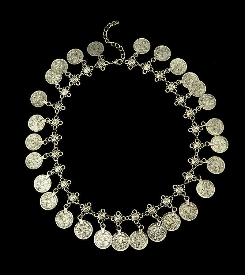 Luxe Vintage Alloy Statement Necklace – Vintage Boho Layered Chain