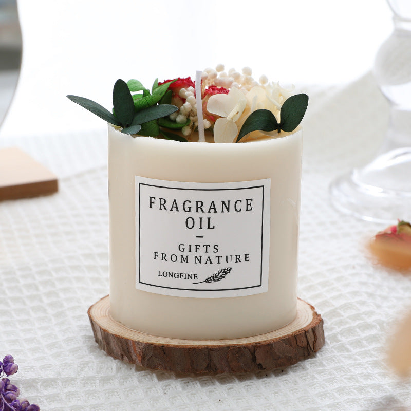 Boho Floral Aromatherapy Soy Candle