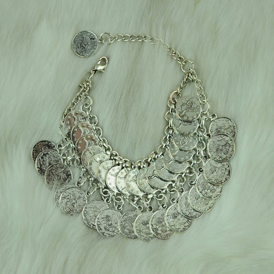 Luxe Alloy Statement Bracelet  – Vintage Boho Layered Style Bracelet