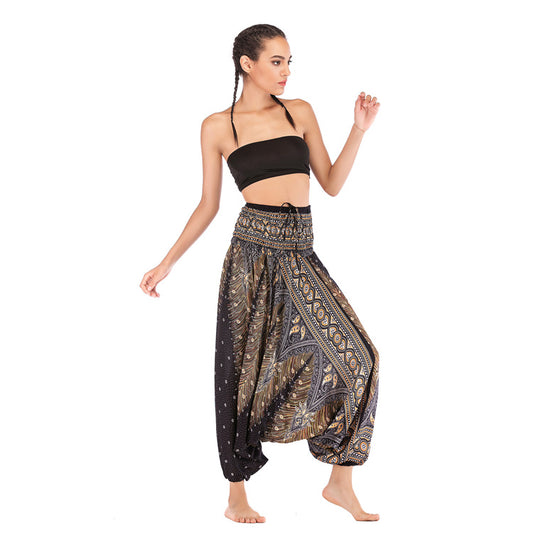 Boho Tribal Print Harem Pants